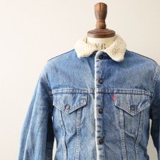 画像6: 70's Levi's 70605 DENIM BOA LINING TRUCKER JACKET (6)