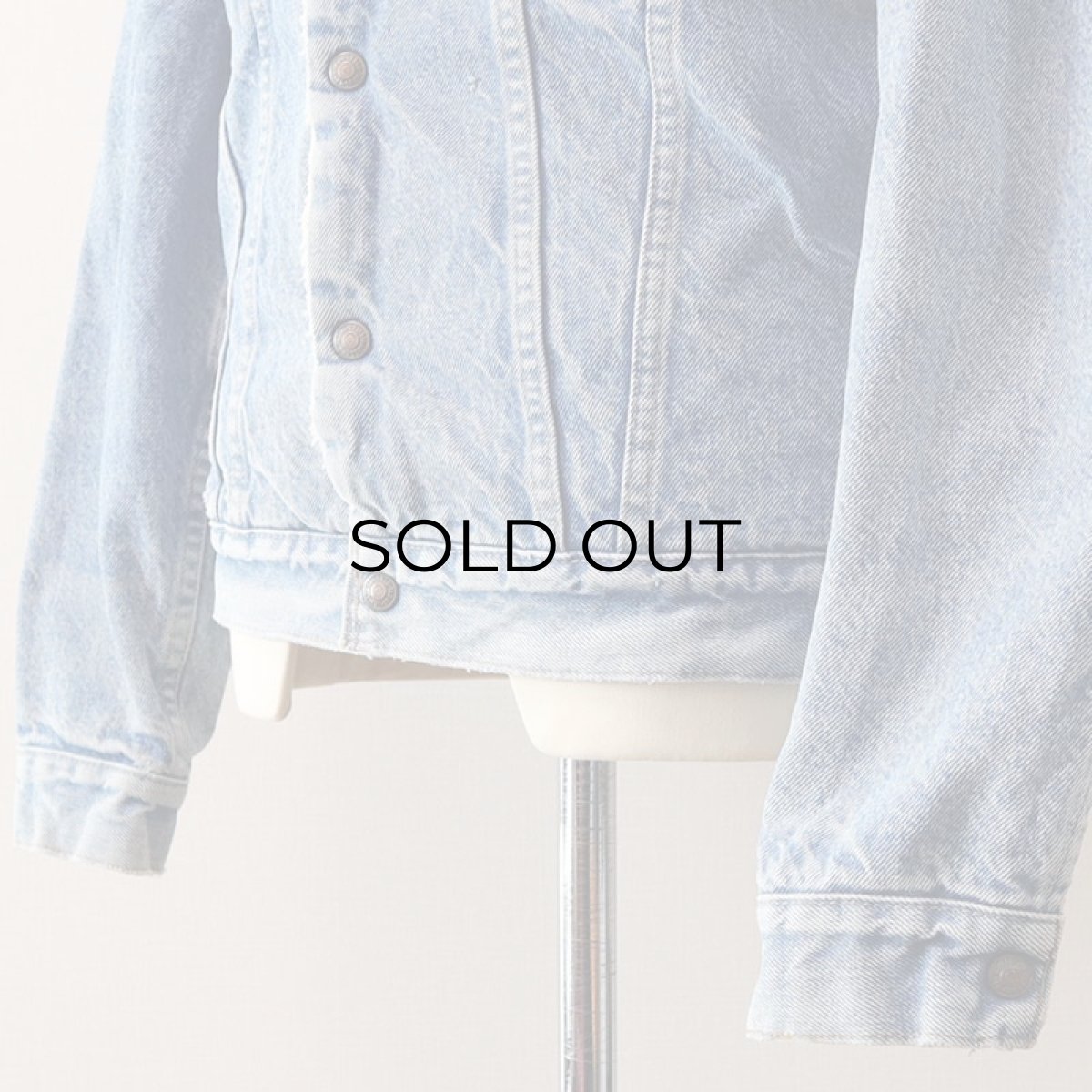 画像8: 70's Levi's 70605 DENIM BOA LINING TRUCKER JACKET (8)