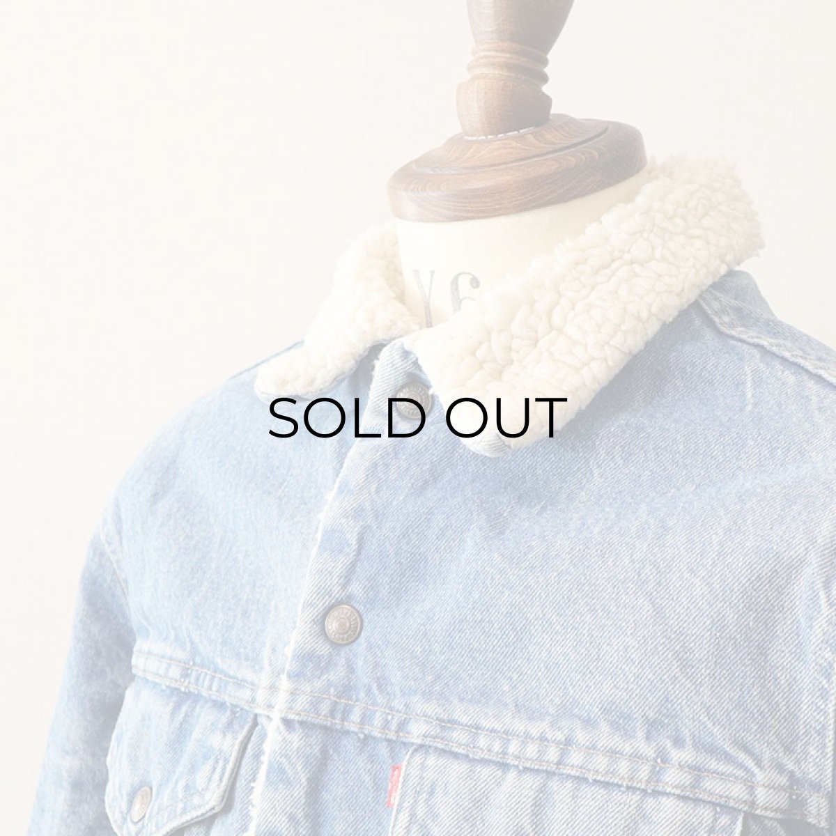 画像7: 70's Levi's 70605 DENIM BOA LINING TRUCKER JACKET (7)
