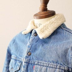 画像7: 70's Levi's 70605 DENIM BOA LINING TRUCKER JACKET (7)