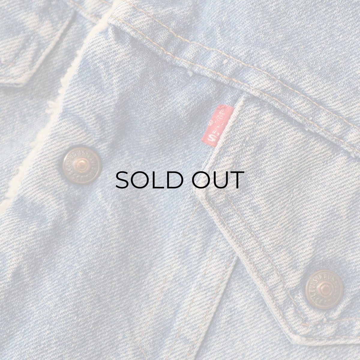 画像12: 70's Levi's 70605 DENIM BOA LINING TRUCKER JACKET (12)