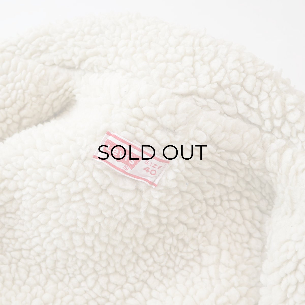 画像11: 70's Levi's 70605 DENIM BOA LINING TRUCKER JACKET (11)