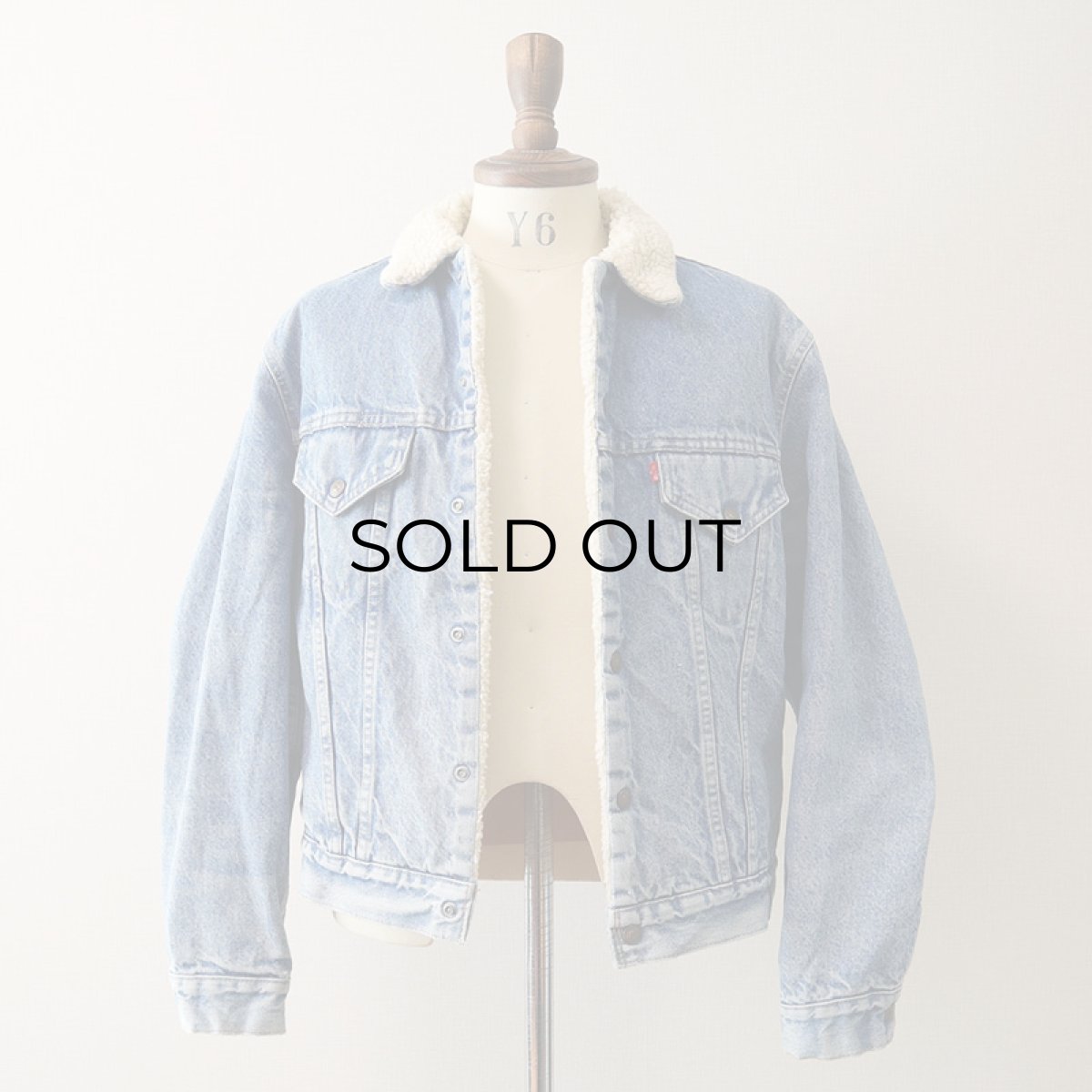 画像2: 70's Levi's 70605 DENIM BOA LINING TRUCKER JACKET (2)