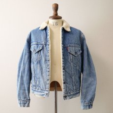 画像2: 70's Levi's 70605 DENIM BOA LINING TRUCKER JACKET (2)