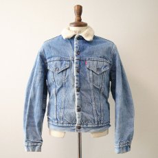 画像1: 70's Levi's 70605 DENIM BOA LINING TRUCKER JACKET (1)