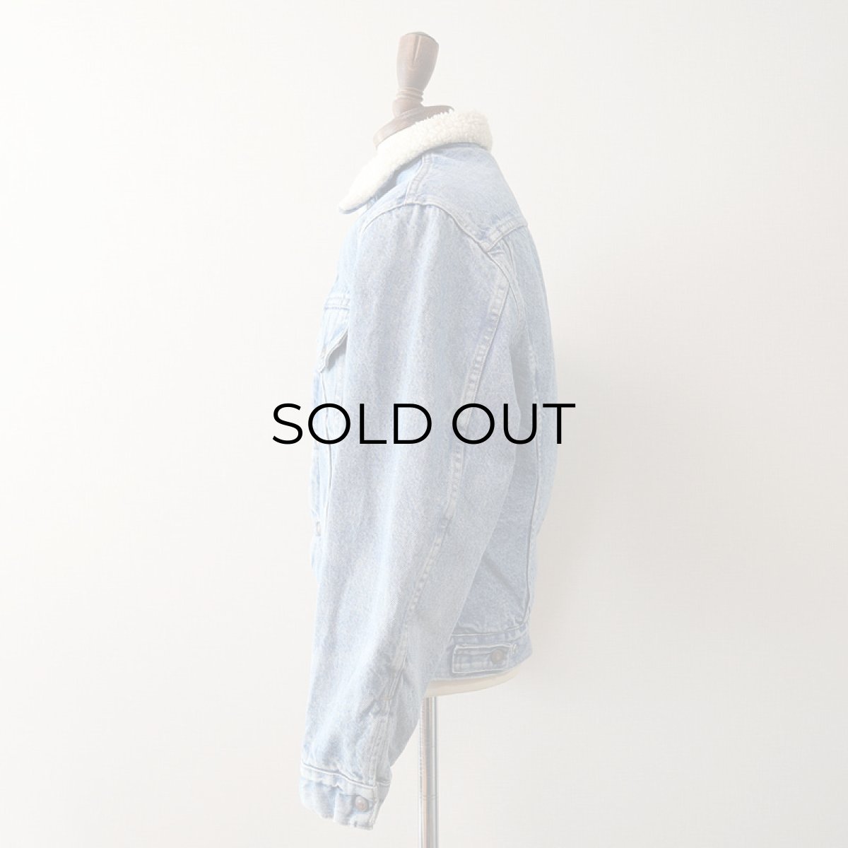 画像3: 70's Levi's 70605 DENIM BOA LINING TRUCKER JACKET (3)