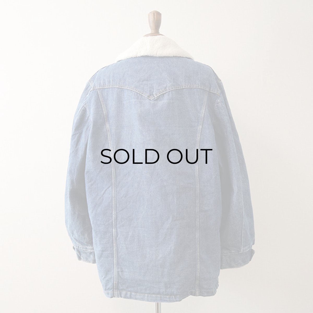 画像4: 70's Lee "STORM RIDER" DENIM BOA LINING RANCH COAT (4)