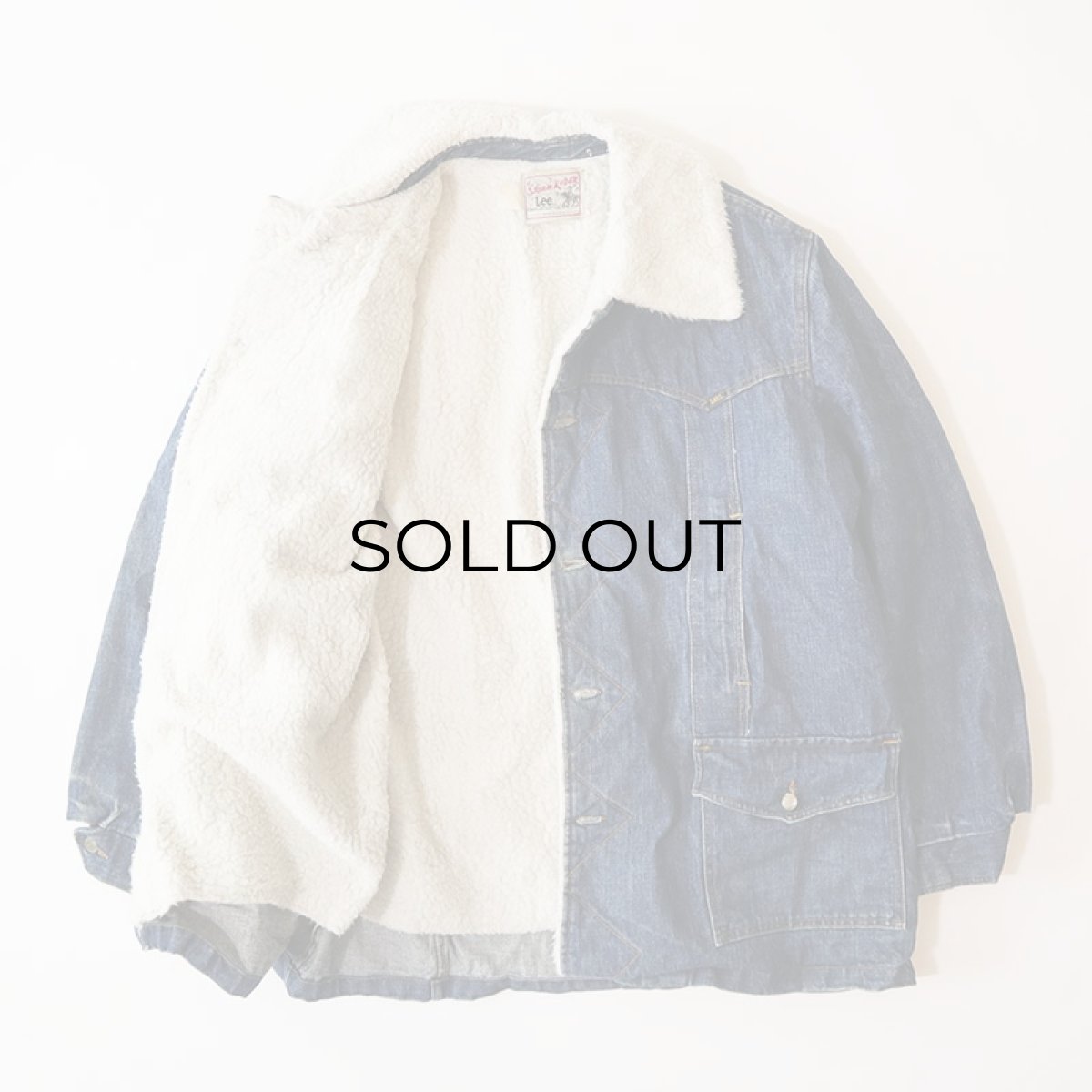 画像8: 70's Lee "STORM RIDER" DENIM BOA LINING RANCH COAT (8)