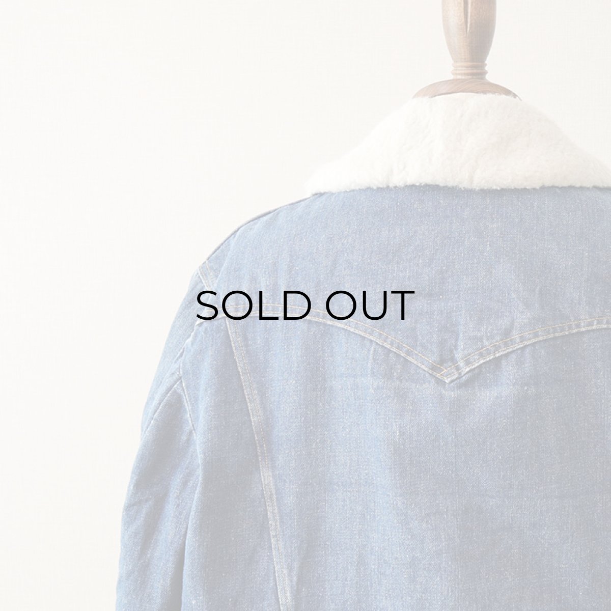 画像7: 70's Lee "STORM RIDER" DENIM BOA LINING RANCH COAT (7)