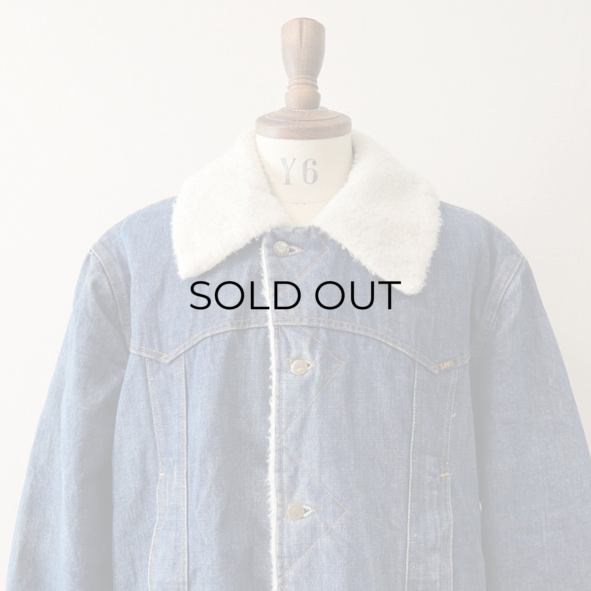 画像5: 70's Lee "STORM RIDER" DENIM BOA LINING RANCH COAT (5)