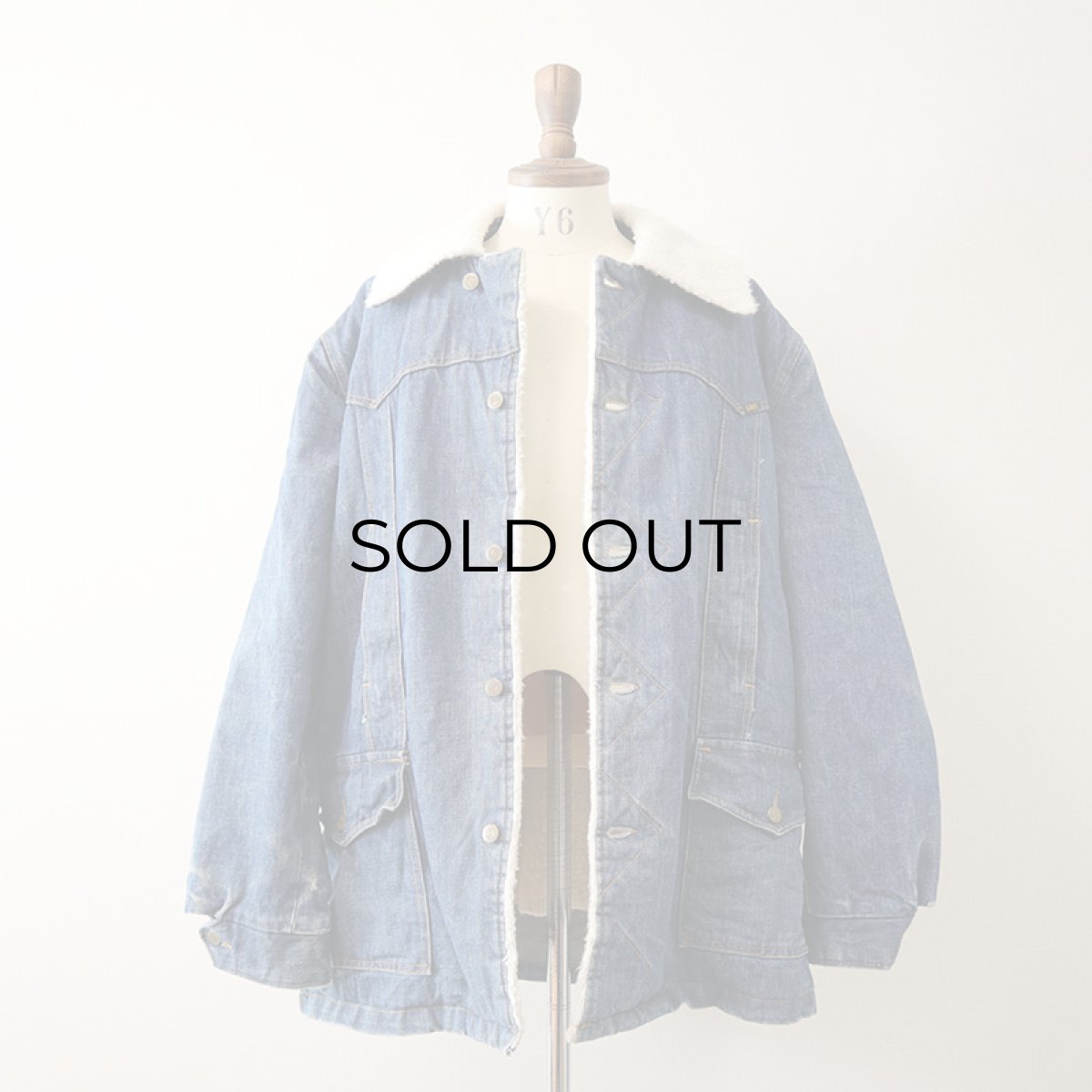 画像2: 70's Lee "STORM RIDER" DENIM BOA LINING RANCH COAT (2)