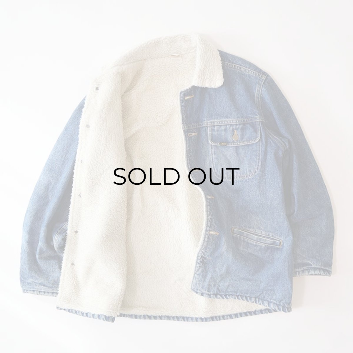 画像8: 70's-80's Lee "STALKER JACKET" DENIM BOA LINING RANCH COAT (8)