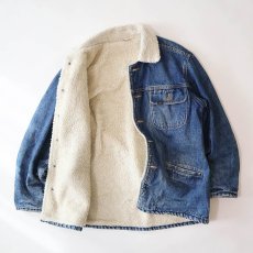 画像8: 70's-80's Lee "STALKER JACKET" DENIM BOA LINING RANCH COAT (8)