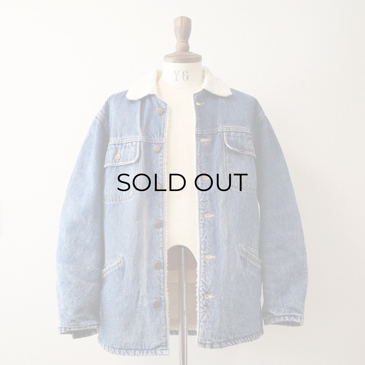 画像2: 70's-80's Lee "STALKER JACKET" DENIM BOA LINING RANCH COAT (2)