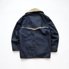 画像3: 70's ROEBUCKS DENIM BOA LINING RANCH COAT (3)