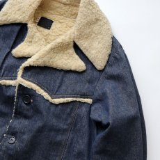 画像4: 70's ROEBUCKS DENIM BOA LINING RANCH COAT (4)