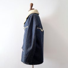 画像14: 70's ROEBUCKS DENIM BOA LINING RANCH COAT (14)
