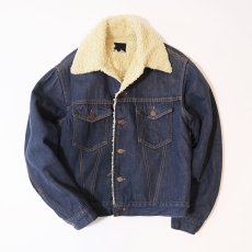 画像1: 70's ROEBUCKS DENIM BOA LINING TRUCKER JACKET (1)