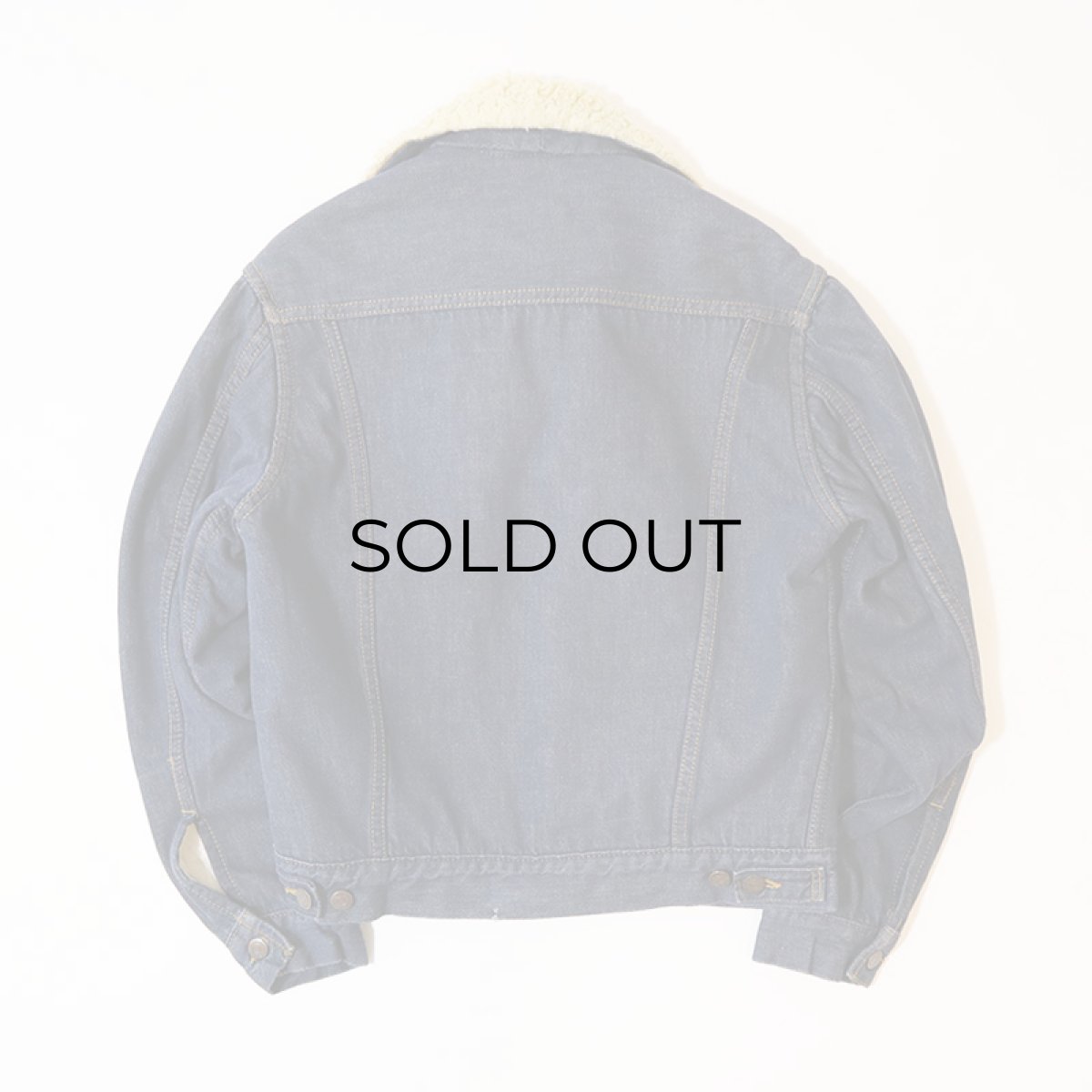 画像3: 70's ROEBUCKS DENIM BOA LINING TRUCKER JACKET (3)