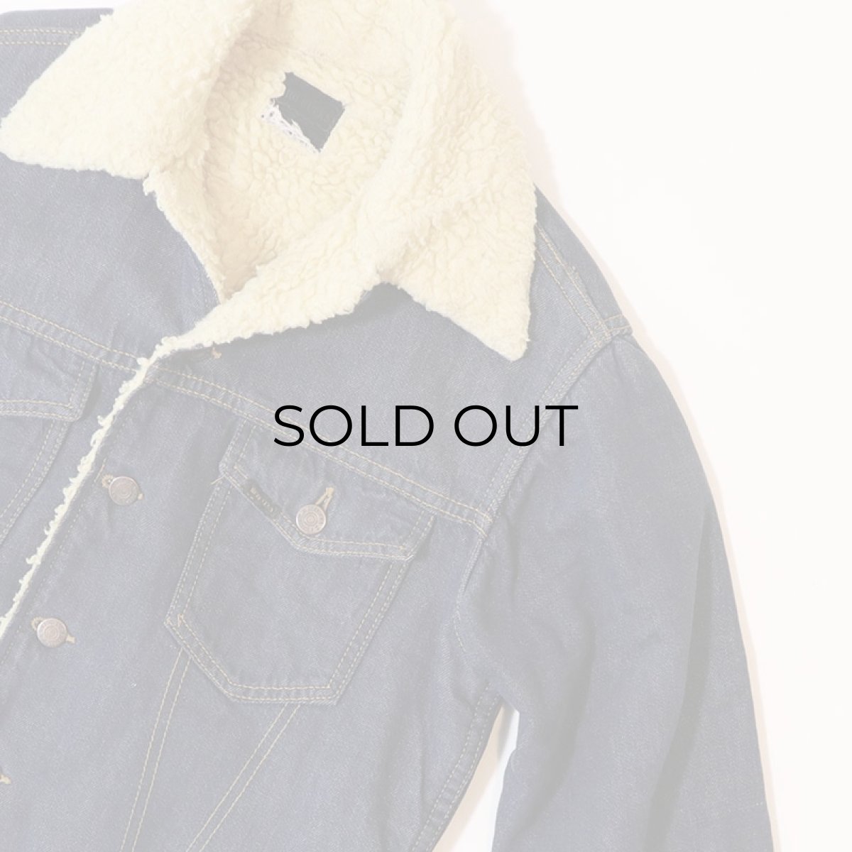 画像4: 70's ROEBUCKS DENIM BOA LINING TRUCKER JACKET (4)