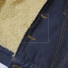 画像10: 70's ROEBUCKS DENIM BOA LINING TRUCKER JACKET (10)