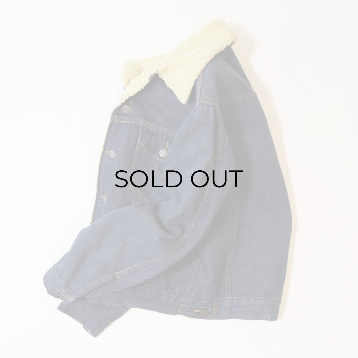 画像2: 70's ROEBUCKS DENIM BOA LINING TRUCKER JACKET (2)
