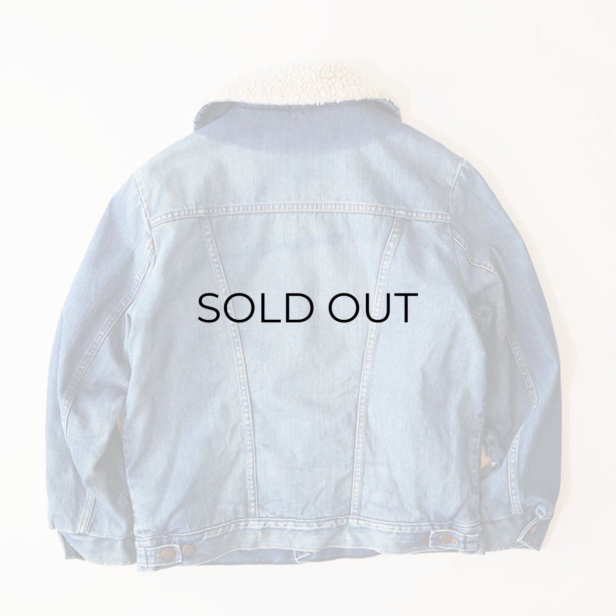 画像3: 70's WRANGLER "WRANGE COAT" DENIM BOA LINING RANCH JACKET (3)