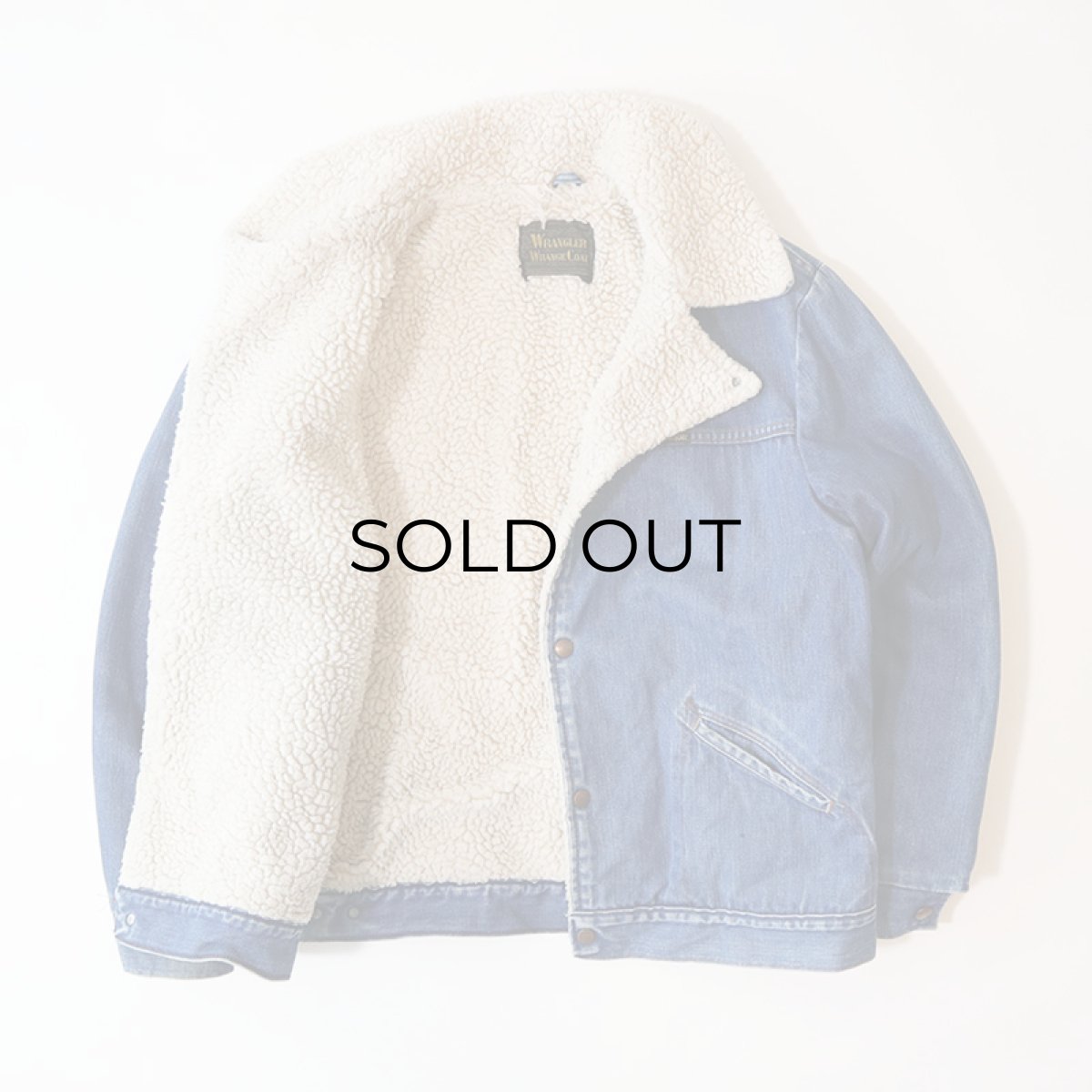 画像2: 70's WRANGLER "WRANGE COAT" DENIM BOA LINING RANCH JACKET (2)