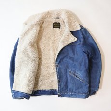 画像2: 70's WRANGLER "WRANGE COAT" DENIM BOA LINING RANCH JACKET (2)