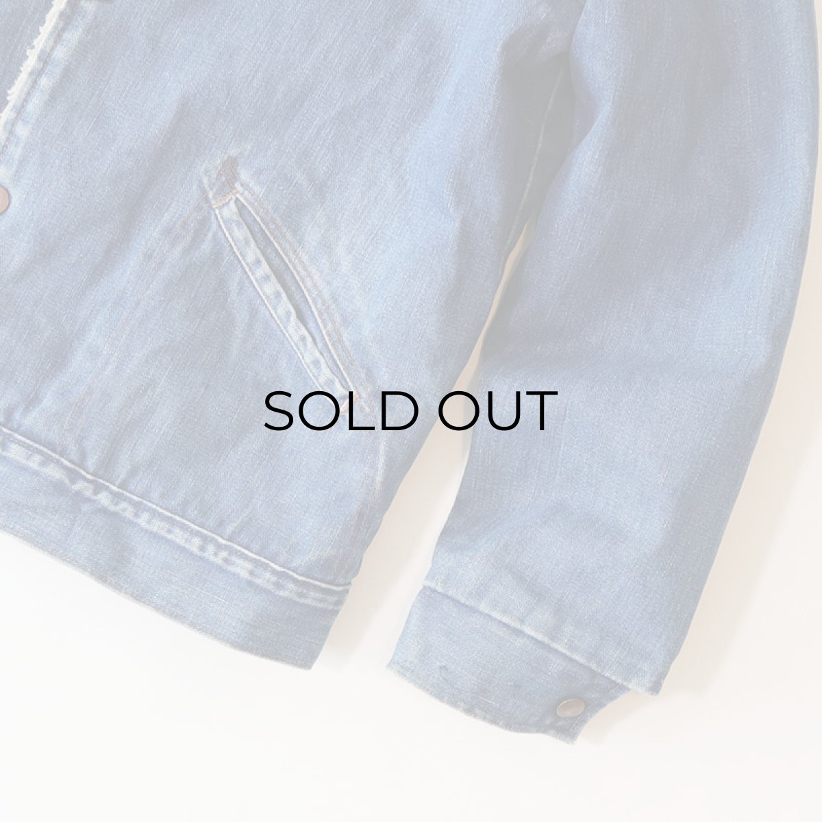 画像5: 70's WRANGLER "WRANGE COAT" DENIM BOA LINING RANCH JACKET (5)