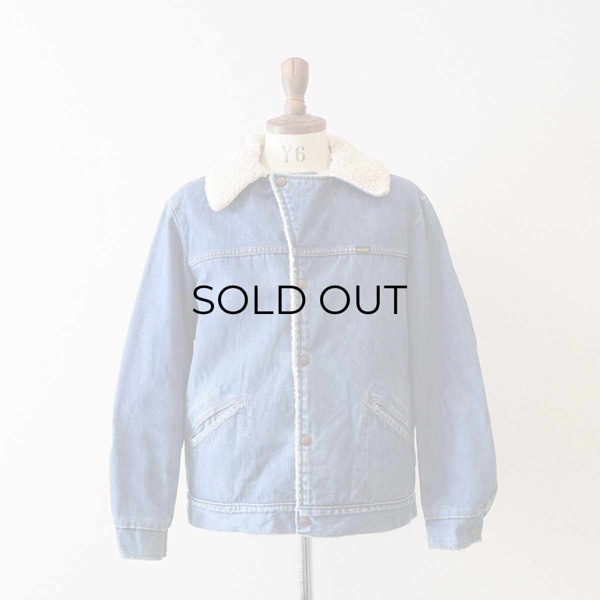 画像16: 70's WRANGLER "WRANGE COAT" DENIM BOA LINING RANCH JACKET (16)