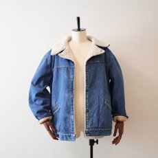 画像17: 70's WRANGLER "WRANGE COAT" DENIM BOA LINING RANCH JACKET (17)