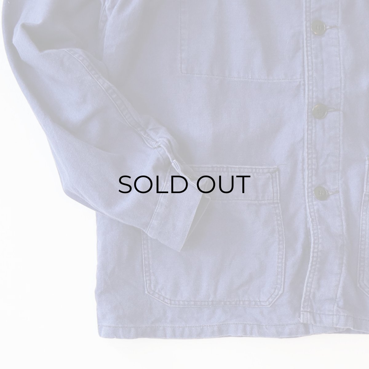 画像6: OLD UNKNOWN BRAND COTTON TWILL FRENCH WORK JACKET (6)