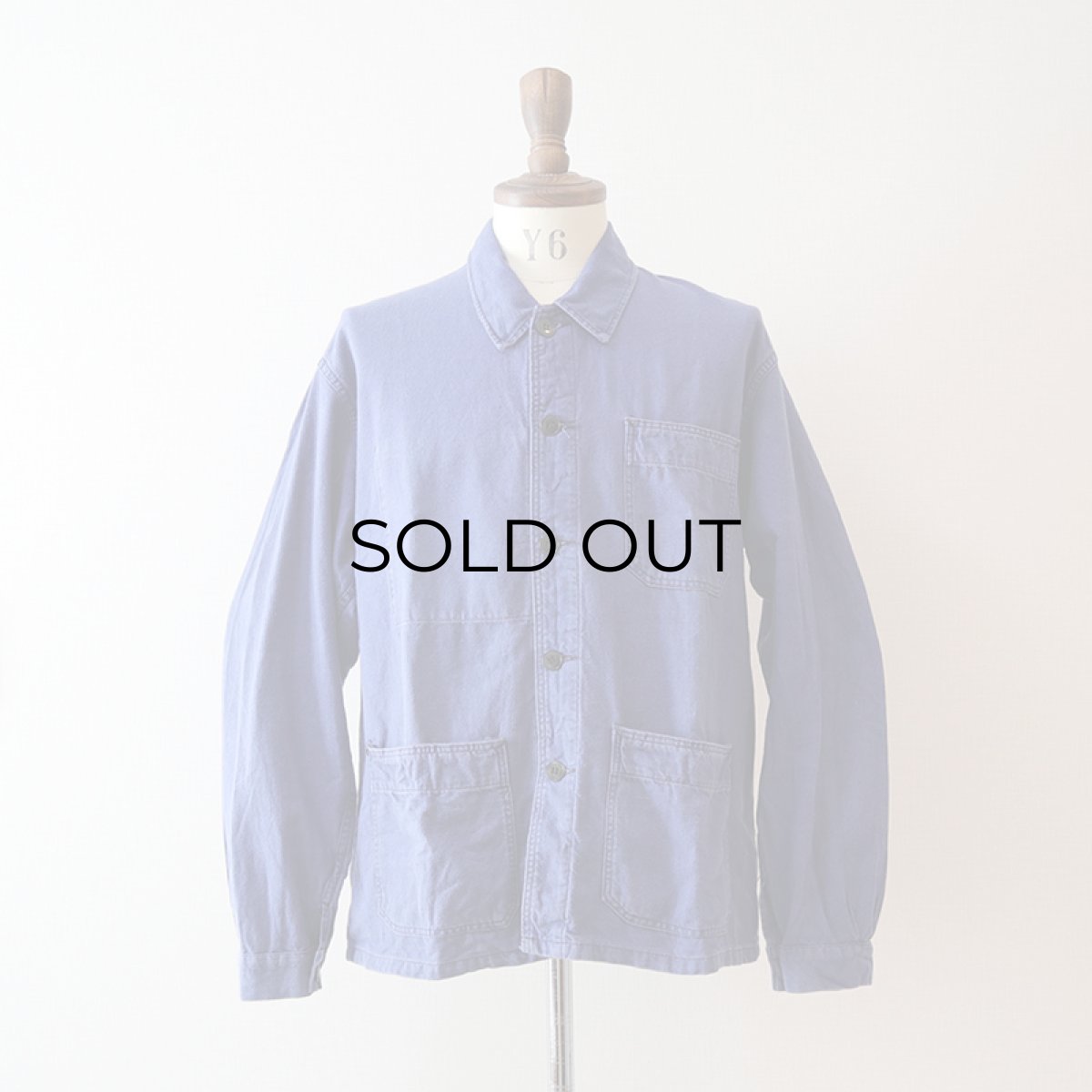 画像7: OLD UNKNOWN BRAND COTTON TWILL FRENCH WORK JACKET (7)