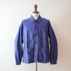 画像7: OLD UNKNOWN BRAND COTTON TWILL FRENCH WORK JACKET (7)