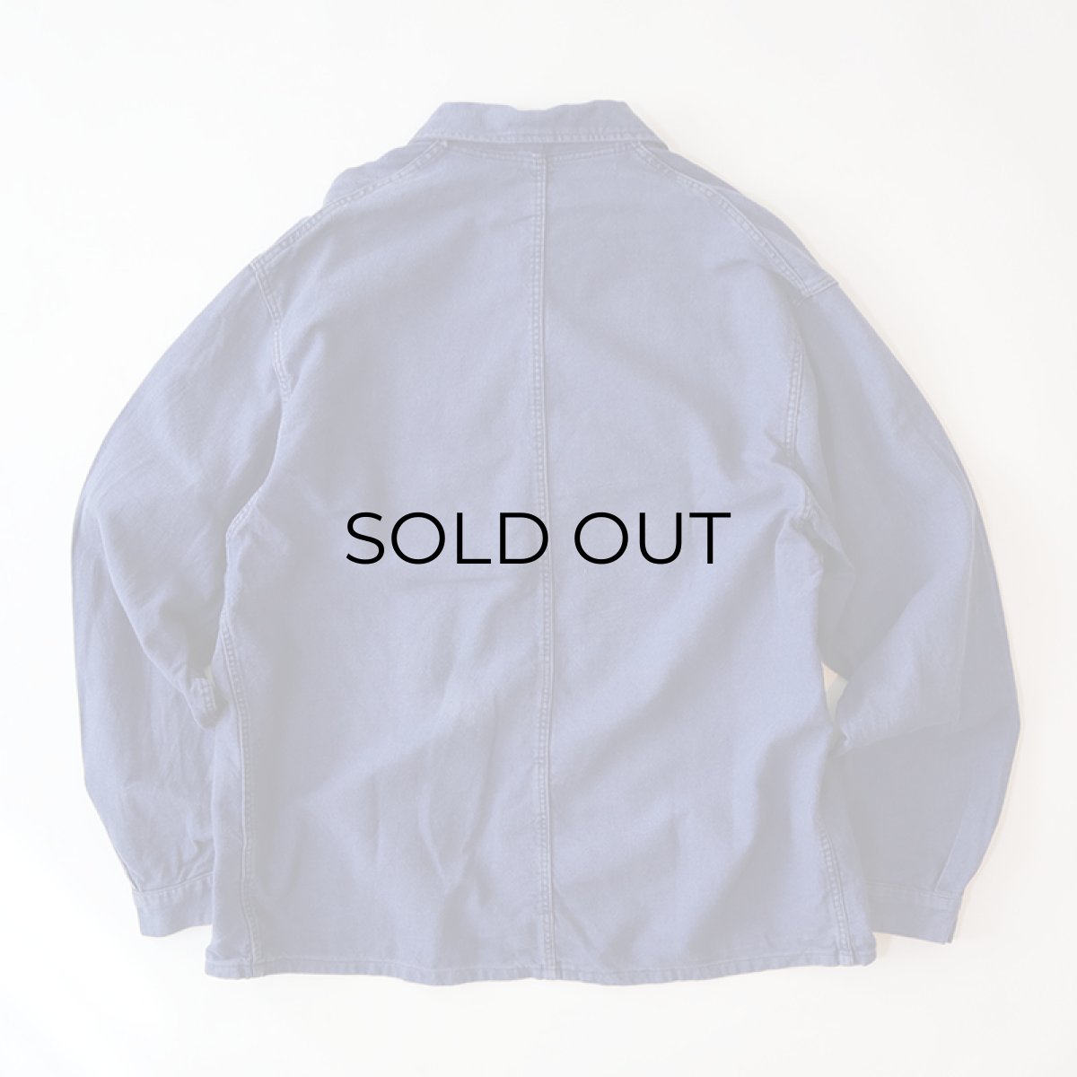 画像3: OLD UNKNOWN BRAND COTTON TWILL FRENCH WORK JACKET (3)