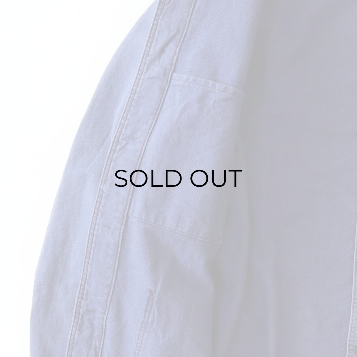 画像7: OLD UNKNOWN BRAND COTTON TWILL FRENCH WORK JACKET (7)