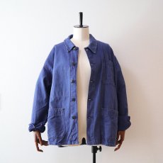 画像9: OLD UNKNOWN BRAND COTTON TWILL FRENCH WORK JACKET (9)