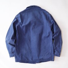 画像3: OLD FRENCH MILITARY COTTON TWILL WORK JACKET (3)