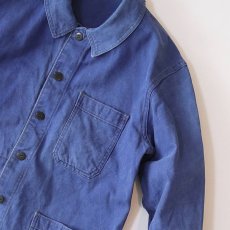 画像5: OLD FRENCH MILITARY COTTON TWILL WORK JACKET (5)