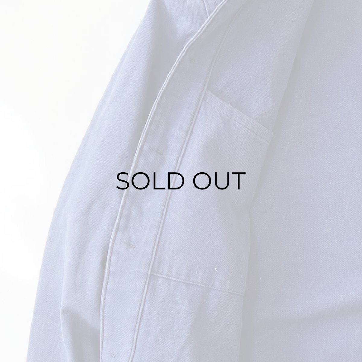 画像7: OLD FRENCH MILITARY COTTON TWILL WORK JACKET (7)