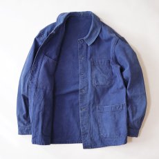 画像4: OLD FRENCH MILITARY COTTON TWILL WORK JACKET (4)