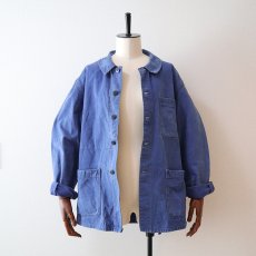 画像12: OLD FRENCH MILITARY COTTON TWILL WORK JACKET (12)