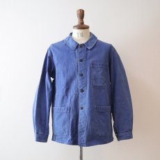 画像11: OLD FRENCH MILITARY COTTON TWILL WORK JACKET (11)