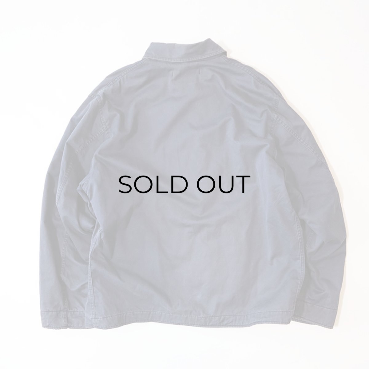 画像3: 70's US NAVY COTTON SATEEN UTILITY JACKET 【Size : 46R】 (3)