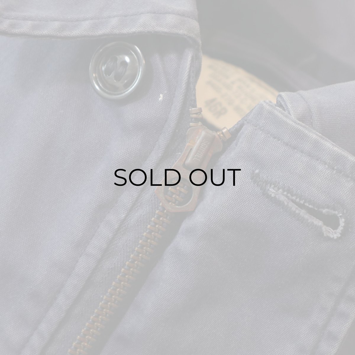 画像6: 70's US NAVY COTTON SATEEN UTILITY JACKET 【Size : 46R】 (6)