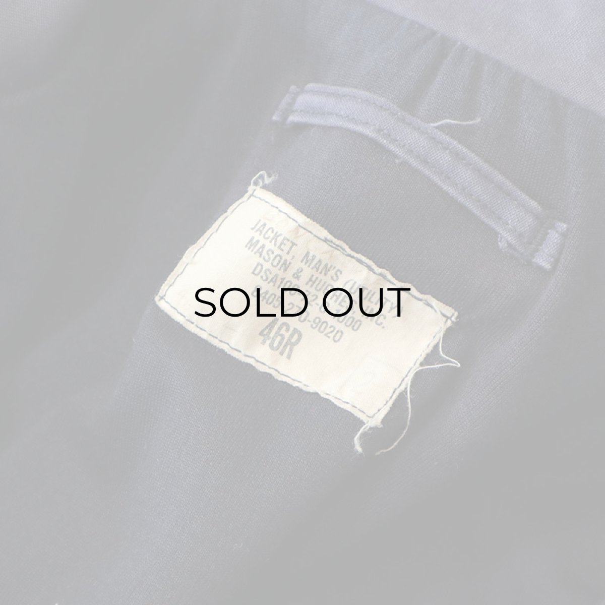 画像9: 70's US NAVY COTTON SATEEN UTILITY JACKET 【Size : 46R】 (9)