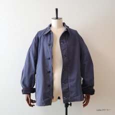 画像14: 70's US NAVY COTTON SATEEN UTILITY JACKET 【Size : 46R】 (14)