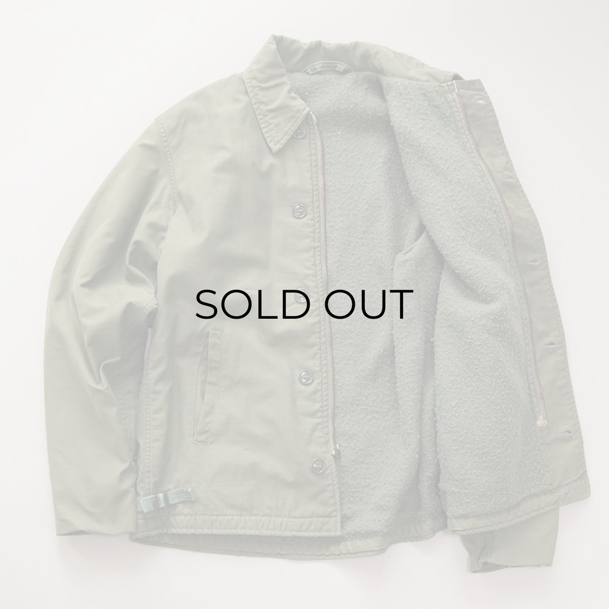 画像2: 〜80's US NAVY A-2 PERMEABLE COLD WEATHER DECK JACKET (2)