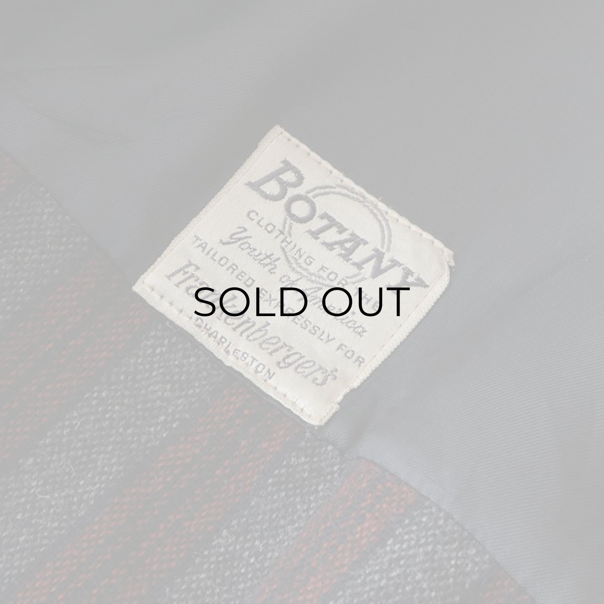 画像12: 50's BOTANY WOOL TWEED CHECK OVER COAT with WOOL LINER (12)